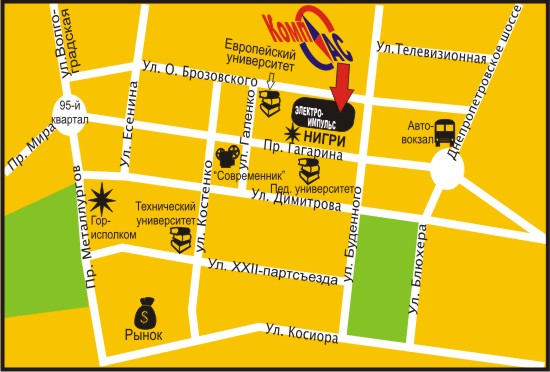 Схема (карта) проездаКомпьютерный торгово-сервисный центр "Комп-Ас" ООО